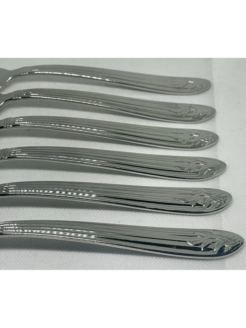 (6) Lenox ACCOUTREMENTS Stainless 18/10 Dinner Fork Lot ~ 8 1/8”